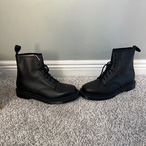 Dr. Martens 1460 Smooth Mono Black Boots Men's Size 10, Women's Size 11